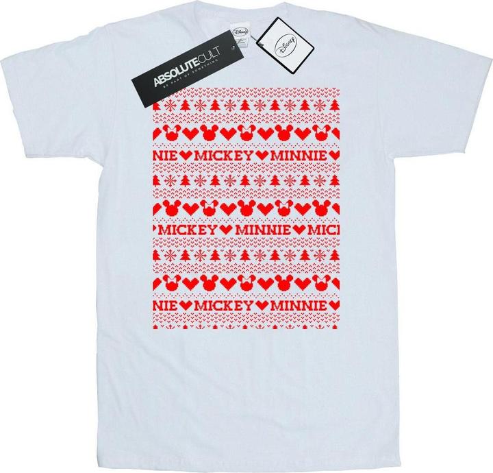 Produktbild Disney Mickey And Minnie Christmas Fair Isle TShirt (XXL)