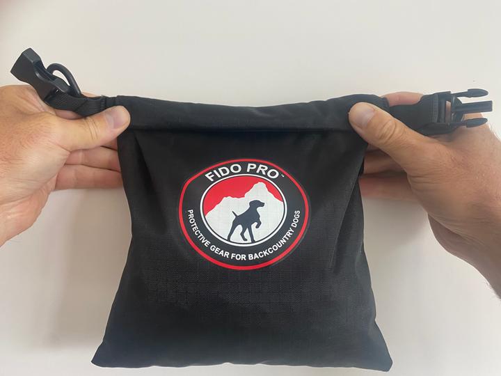 Actual product image Fido Pro Saddle Dry Bags Dog Backpack (Dog coat)