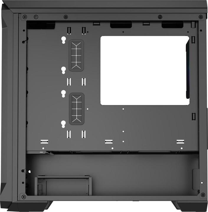 Actual product image Genesis IRID 503 ARGB PC case, Micro Tower, 2xUSB 2.0, 2x jack, 1xUSB 3.0, black (Mini-ITX)