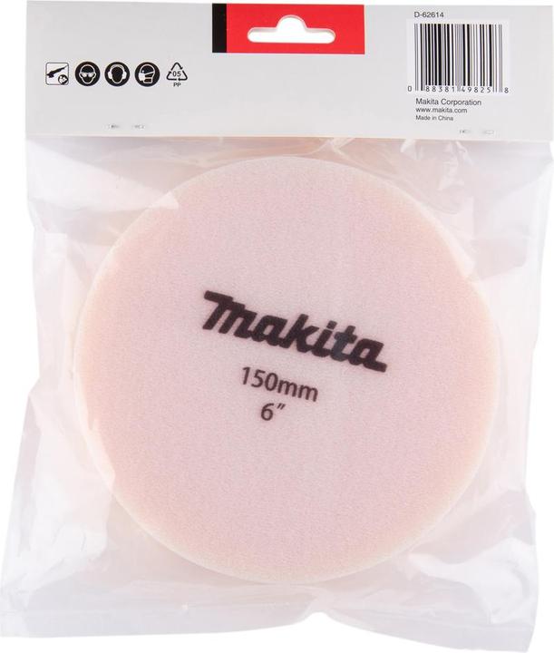 Actual product image Makita Velcro Sponge Orange 150mm (Coarse)