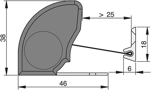 Actual product image Athmer Finger guard NR-38