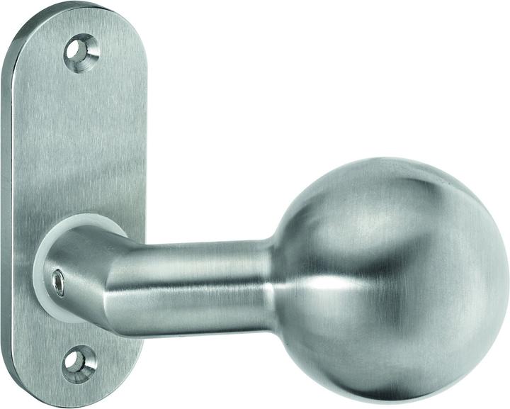 Amf Bouton coudé 433, fixé sur rosace, INOX (1 pcs)