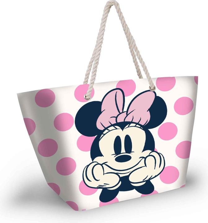 Actual product image Karactermania Minnie Mouse Dots Soleil beach bag, pink, 52 x 37 cm