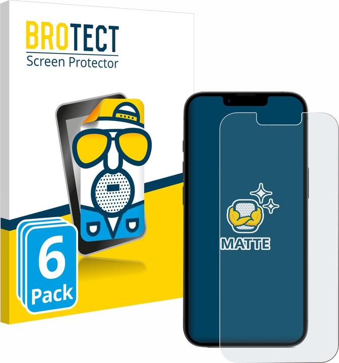 Actual product image BROTECT Protector Anti-Glare (6 Piece, Apple iPhone 16e)