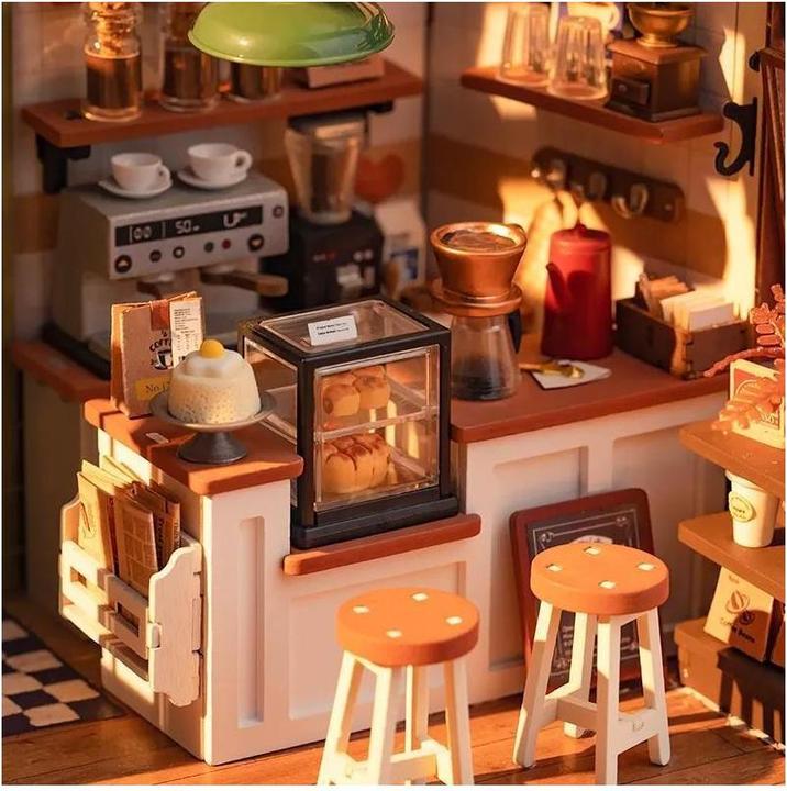Actual product image Robotime Coffee Shop
