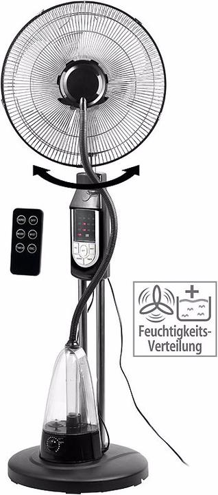 Actual product image Sichler Spray mist stand fan with oscillation and remote control (30 dB)