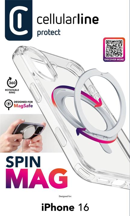 Actual product image Cellularline Cellular Line Cover for iPhone 16 Spin (Apple iPhone 16)