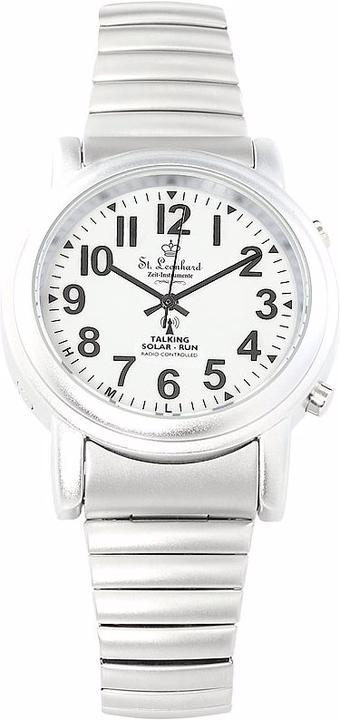 Immagine prodotto St. Leonhard Orologio parlante per anziani con radio (Orologio da polso analogico)