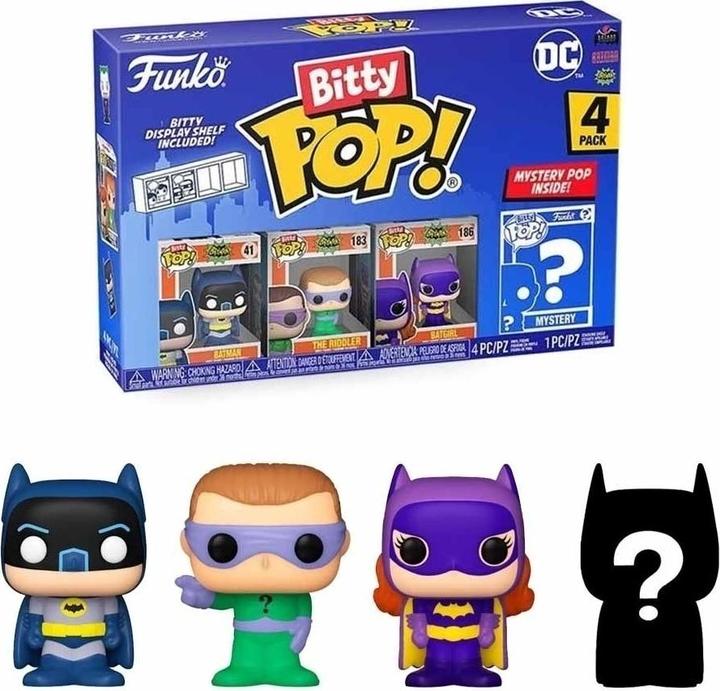 Immagine prodotto Funko DC - Batman Adam West - Bitty POP! Figure in vinile Confezione da 4 2,5 cm