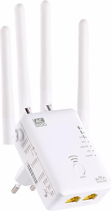Produktbild 7links Dualband-WLAN-Repeater mit AccessPoint & Router-Funktion (867 Mbit/s, 300 Mbit/s)