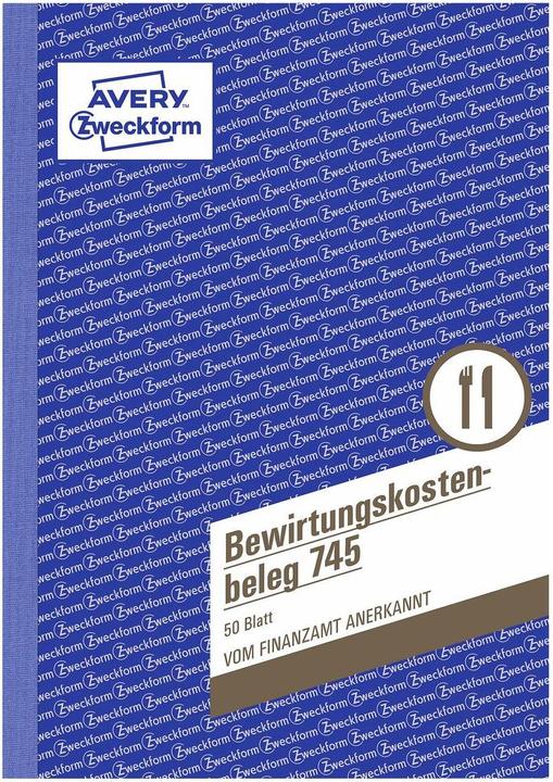 Produktbild Avery Bewirtungskostenbeleg (50 x)