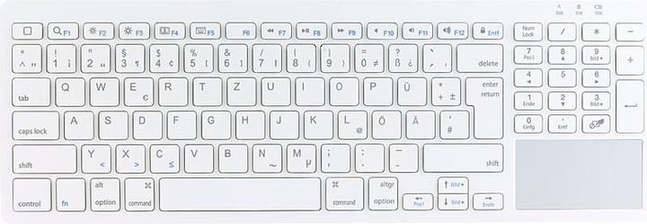 Produktbild GeneralKeys Bluetooth-Tastatur für macOS mit Touchpad (DE, Kabellos)