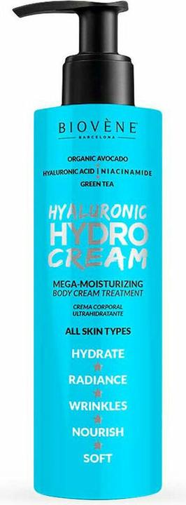 Immagine prodotto Biovène Biovene Hyaluronic Hydro Cream Trattamento Mega-Idratante in Crema per il Corpo 200ml (Crema corpo, 200 ml)