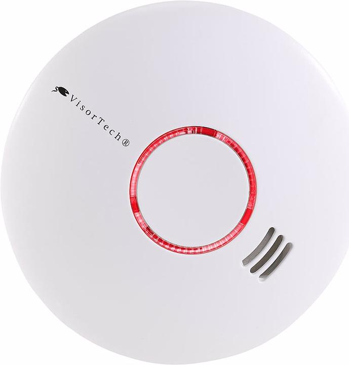 Produktbild VisorTech Vernetzbarer Funk-Hitze- und Rauchwarnmelder RWM-460.f, 85 dB, 3er-Set