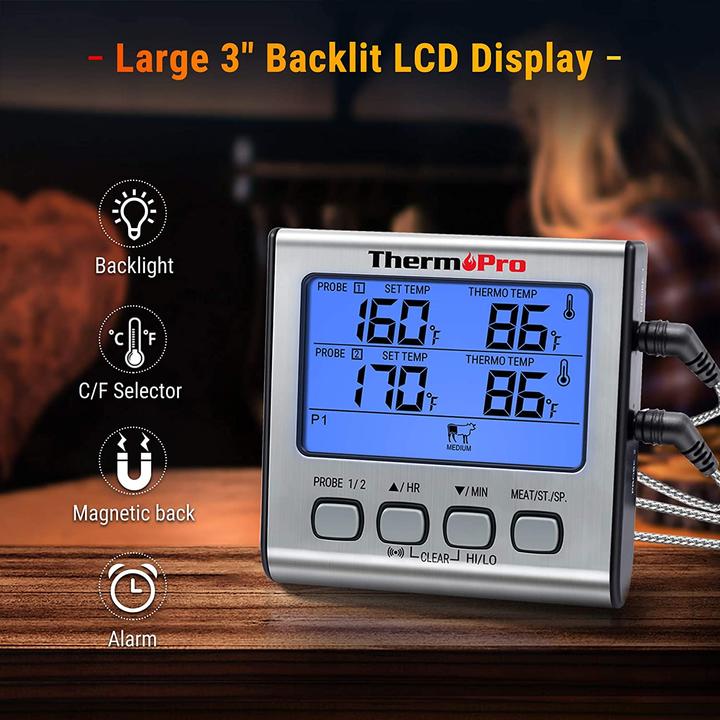 Actual product image ThermoPro TP17 Digital Grill Thermometer