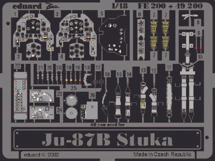 Actual product image Eduard Junkers Ju-87B Stuka