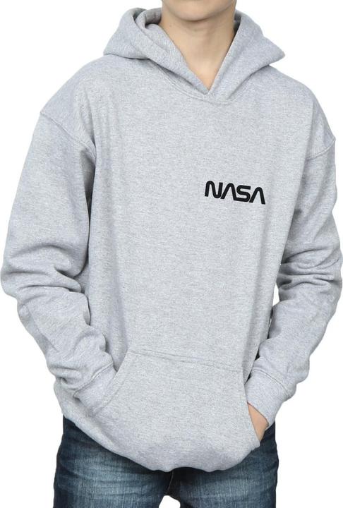 Immagine prodotto Nasa Modern Logo Chest Felpa con Cappuccio Ragazzi (140, 146)