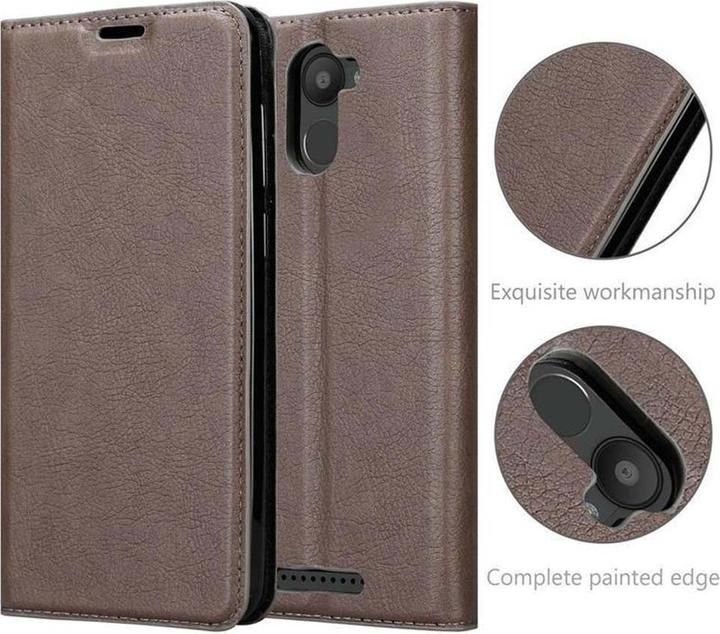 Productafbeelding Cadorabo Boek Onzichtbare Magneethoes (BQ Aquaris U Plus)