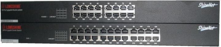 Actual product image Longshine Switch 16x GE GS9116-A (16 Ports)