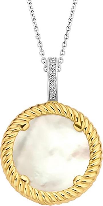 Produktbild Ti Sento Milano Kette mit Anhänger Perlmutt bicolor vergoldet 6784MW (925 Sterling Silber, 45 cm)