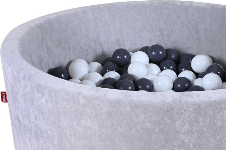 Image du produit Knorrtoys Bällebad soft - "Grey" - 300 balls grey/creme (ca. 6cm Durchmesser)