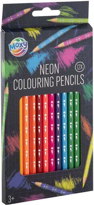 Produktbild Grafix Neon-Buntstifte, 12 Stk. (Mehrfarbig, 12 x)