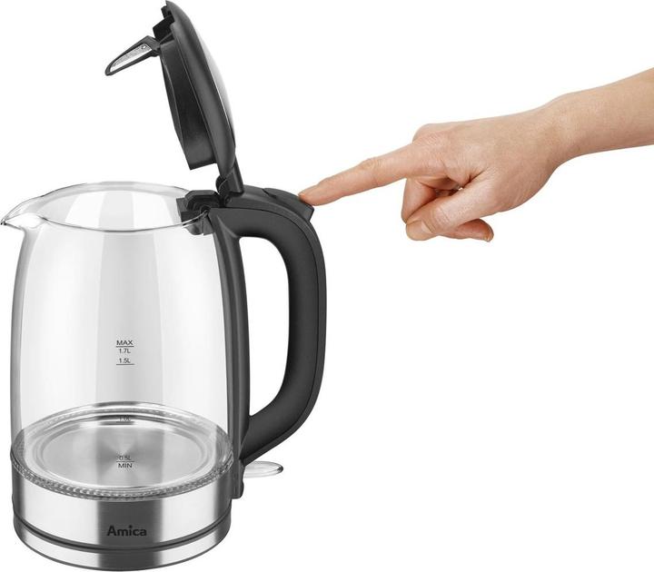Image du produit Amica Czajnik szklany 1.7l KD2050G (1.70 l, Prise UE)