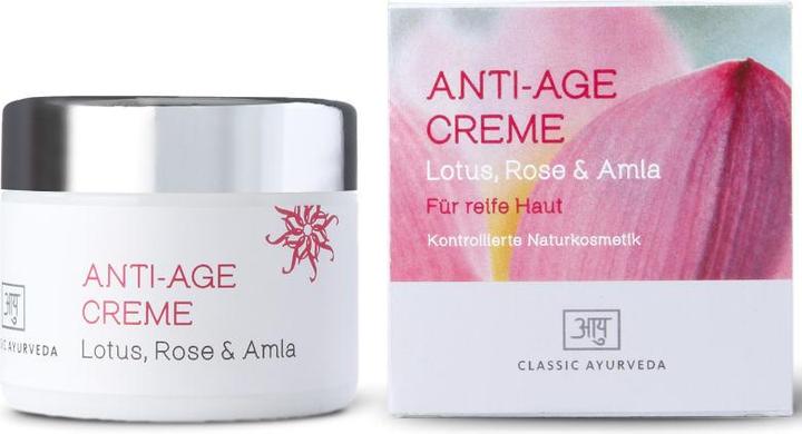 Immagine prodotto Classic Ayurveda Crema anti-età, Loto, Rosa e Amla, BDIH (50 ml, Crema 24h)