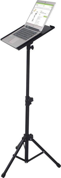 Produktbild Techly tripod for notebook or projector black height adjustable 70-120cm shelf 40x30cm load max. 8kg