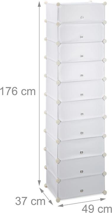 Productafbeelding Relaxdays Schoenenrek (49 x 37 x 176 cm)