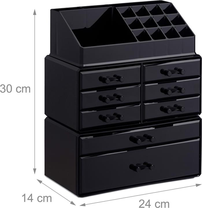 Actual product image Relaxdays Makeup Organizer with 8 Drawers