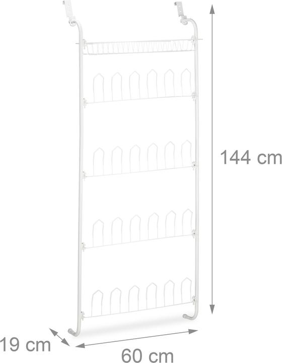 Productafbeelding Relaxdays Deur schoenenrek (60 x 19 x 144 cm)