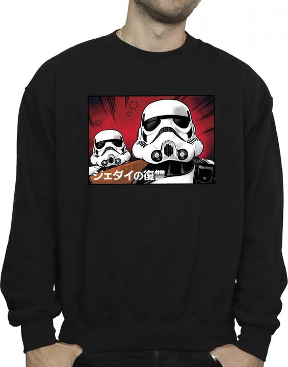 Actual product image Star Wars Mens Stormtrooper Japanese Sweatshirt (L)