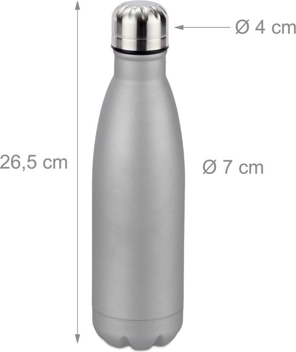 Actual product image Relaxdays Stainless Steel Flask (0.50 l)