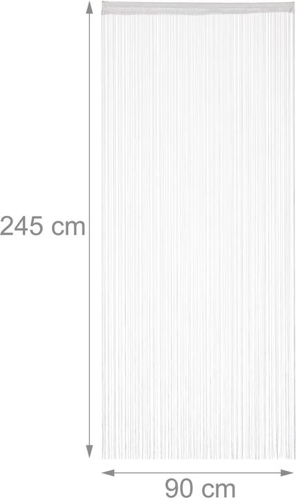 Actual product image Relaxdays White String Curtains (90 x 245 cm)