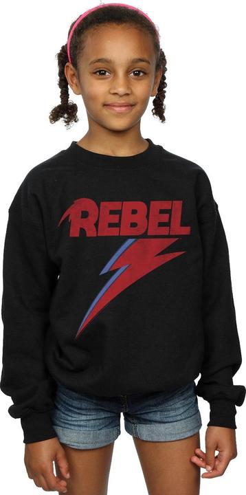 Produktbild David Bowie Distressed Rebel Sweatshirt Mädchen (140, 146)