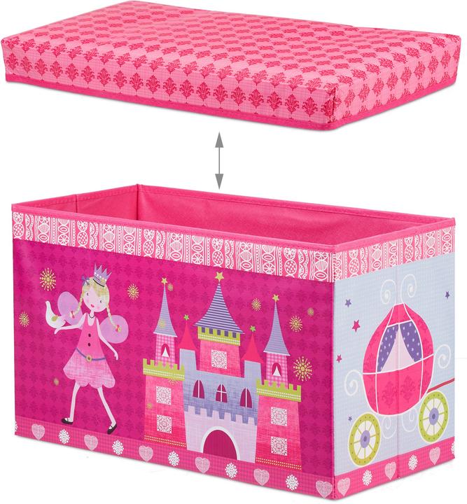 Actual product image Relaxdays Kids' Toy Box Ottoman