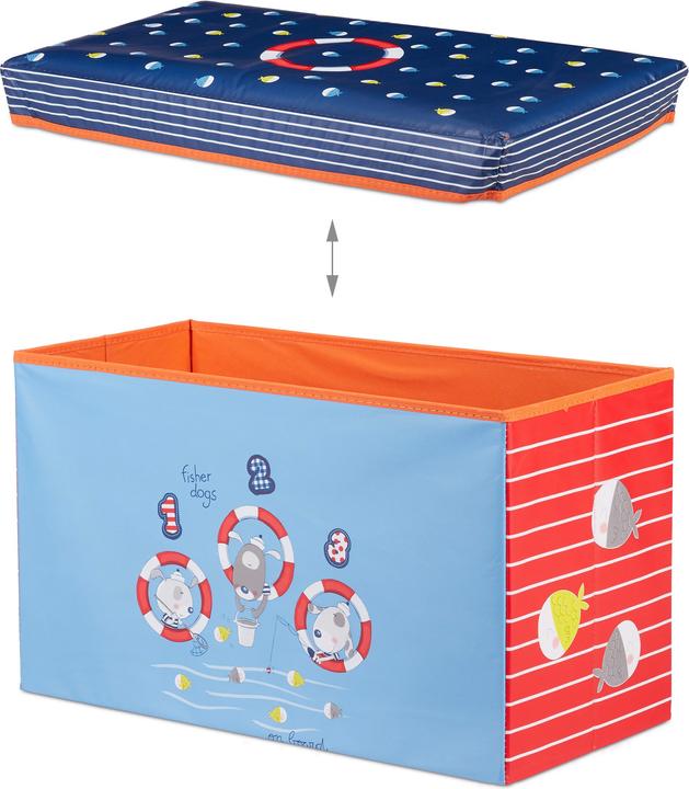 Actual product image Relaxdays Kids' Toy Box Ottoman