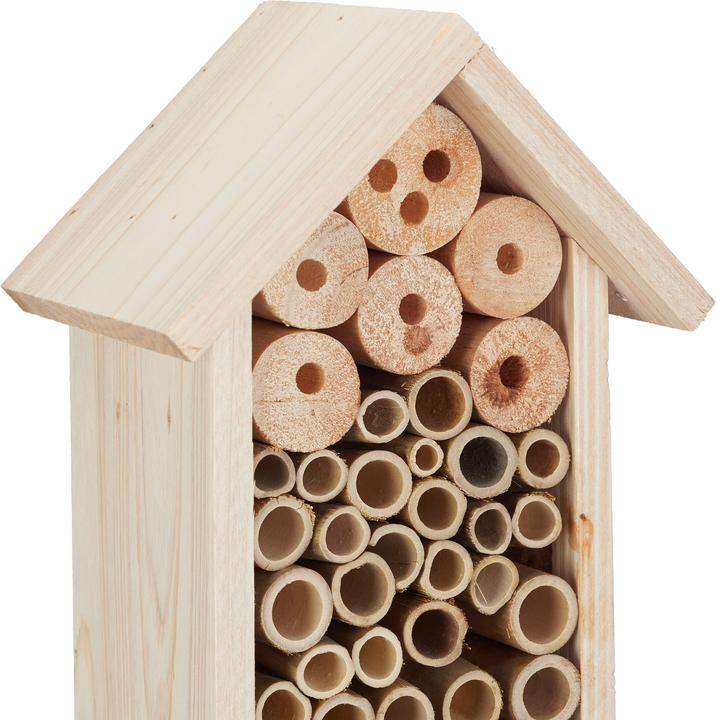 Actual product image Relaxdays Insect Hotel with Spike Stand (Wild bees, Ladybirds, Lacewings)