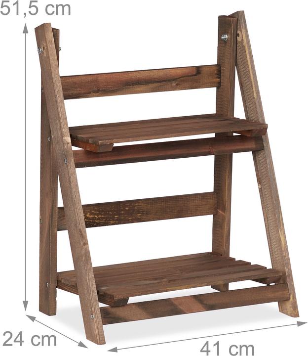 Image du produit Relaxdays Etagère escalier fleurs