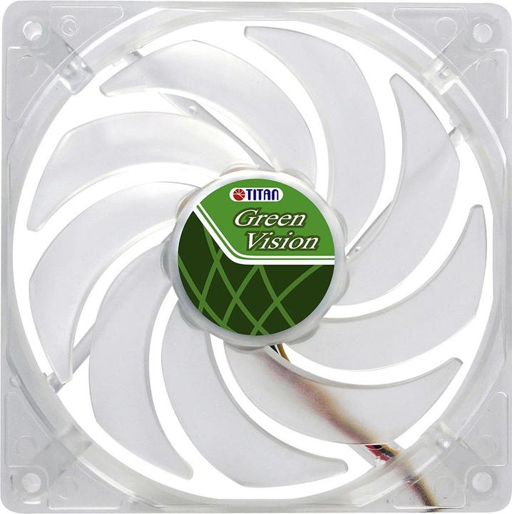 Immagine prodotto Titan Ventola,, 120x120x25mm, TFD-12025GT12Z/V2(RB), Green Vision (120 mm, 1 x)