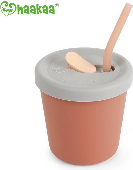 Produktbild Haakaa Trinkbecher mit Röhrchen - Rust
