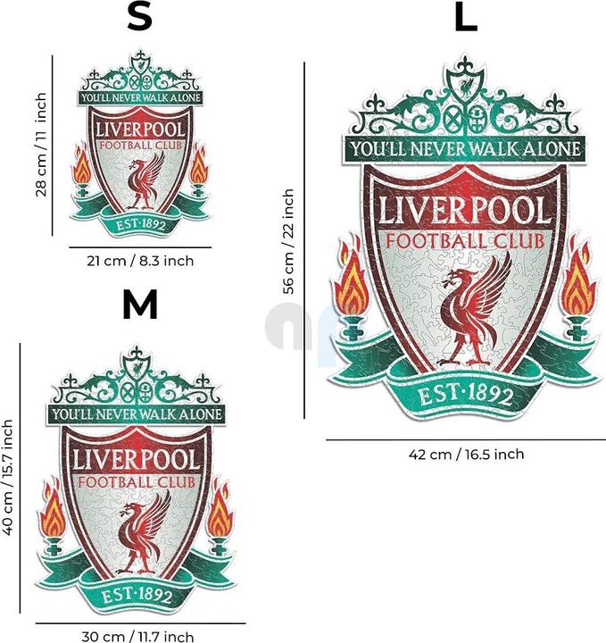 Image du produit Iconic Liverpool FC - Logo - Puzzle en bois Taille S (150 pièces) (150 pièces)