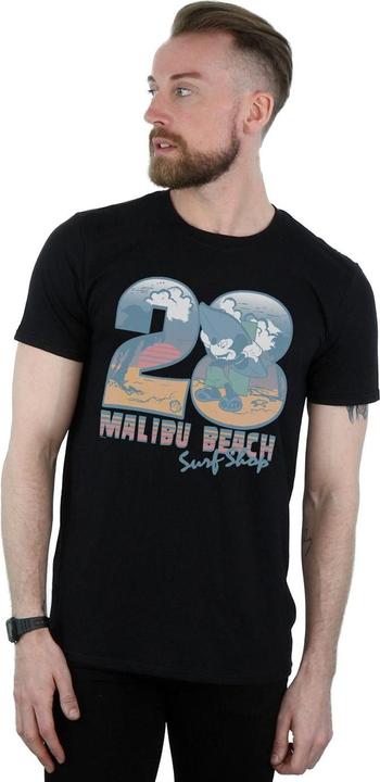 Actual product image Disney Mens Mickey Mouse Surf Shop T-Shirt (XXL)