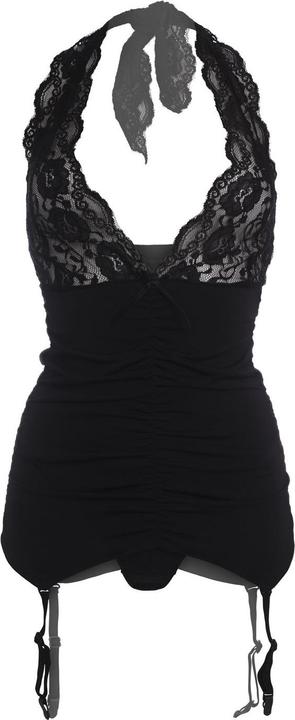 Image du produit Christine Le Duc Superbe guêpière cabaret + string (XL)