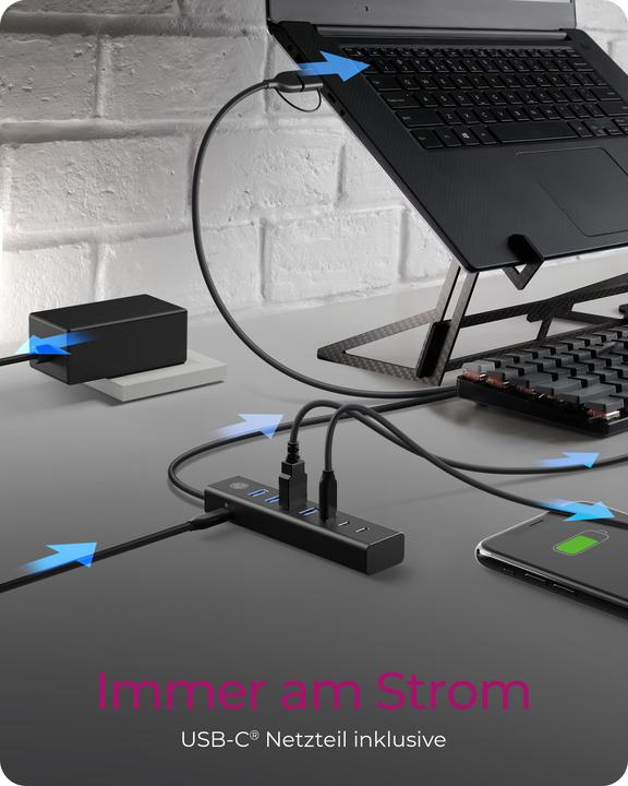 Produktbild Icy Box IB-HUB1737-C3 (USB-C, 7 Ports)