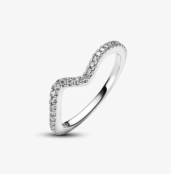Produktbild Pandora Funkelnde Welle Ring (56, 925 Silber)
