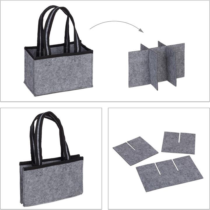 Actual product image Relaxdays Bottle carrier
