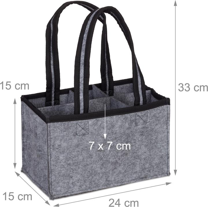Actual product image Relaxdays Bottle carrier
