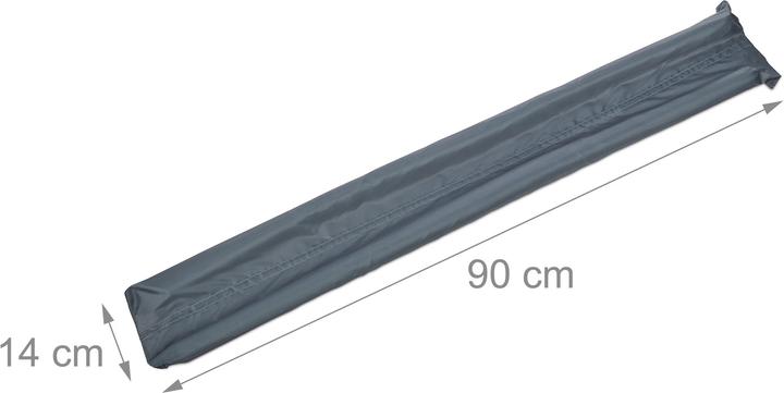 Actual product image Relaxdays Draught Excluder for Doors, Two-Sided (1 Piece, 90 x 14 x 3 cm)